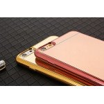 Wholesale iPhone 7 Plus Mirror Shiny Hybrid Case (Rose Gold)